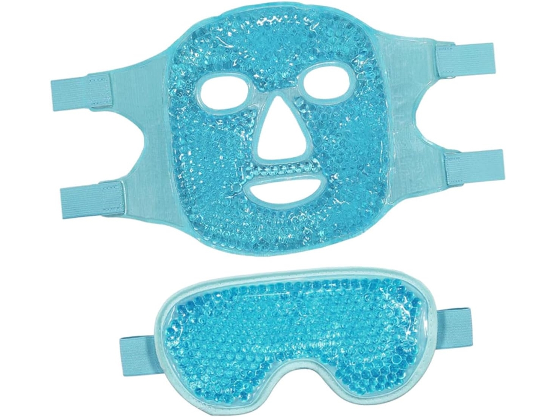 Antifaz Reutilizable Para Ojos Fríos Con Cuentas