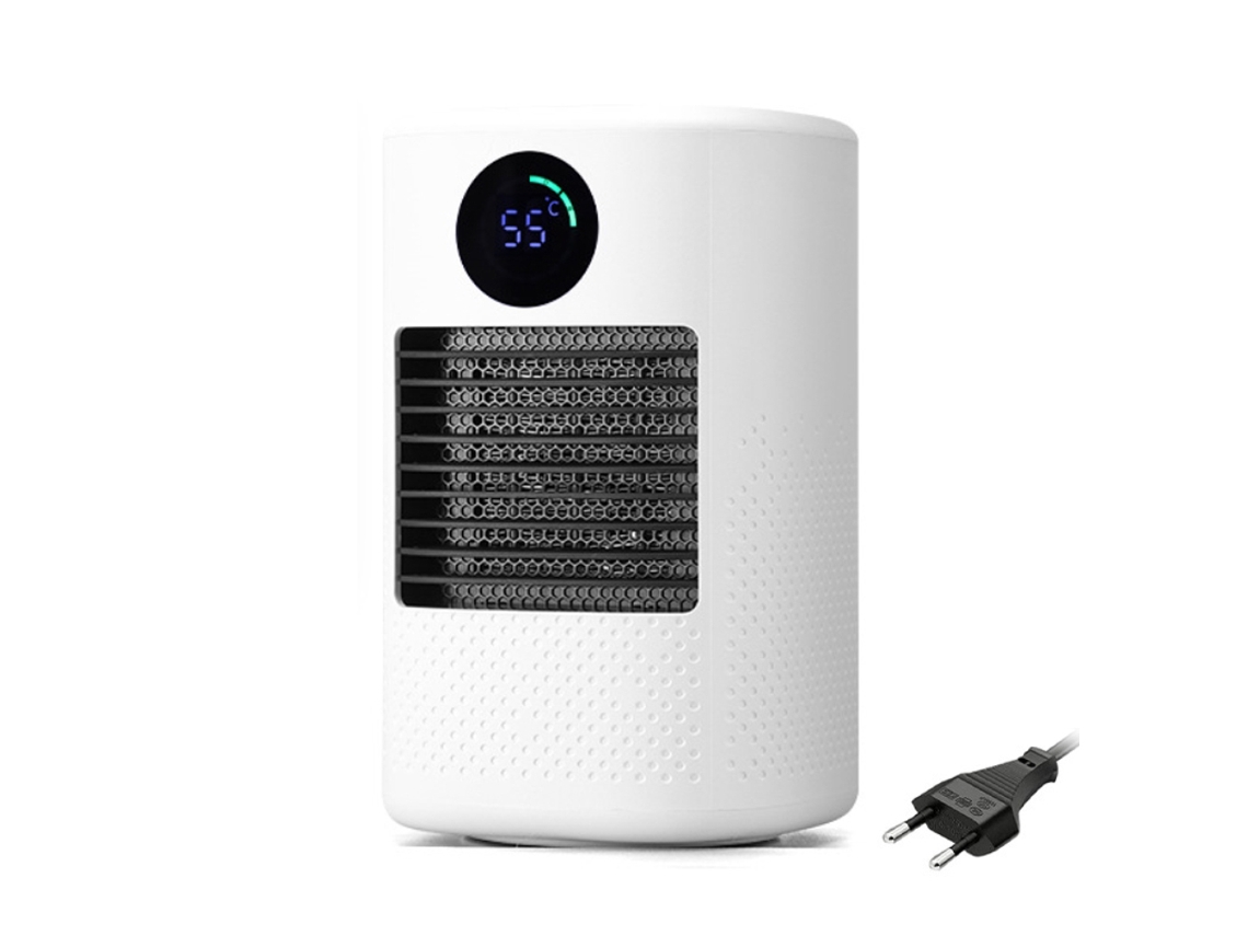 Mini Calefactor Eléctrico De Sobremesa, Silencioso, Con 3 Velocidades Y Ajuste De Temperatura Con Apagado Programado.