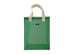 Organizador de ducha portátil de malla verde