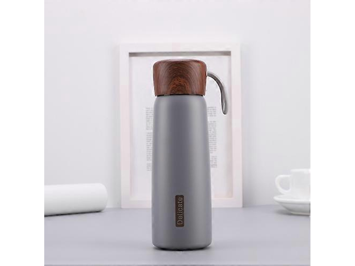 Delicada taza térmica de acero inoxidable 304 con textura de madera Ly Ebike