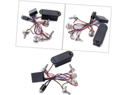 Chicote De Fiação Do Pré-amplificador Com Equalizador Para Controle De Tom De Guitarra