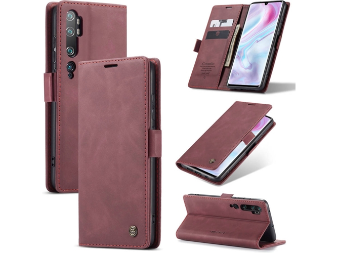 Funda Xiaomi Mi Note 10 Pro CASEME Libro Elite Púrpura