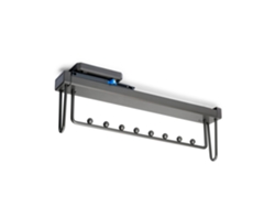 Varilla de trombón extraíble de cuarzo para armario, plástico y aluminio, titanio Emuca