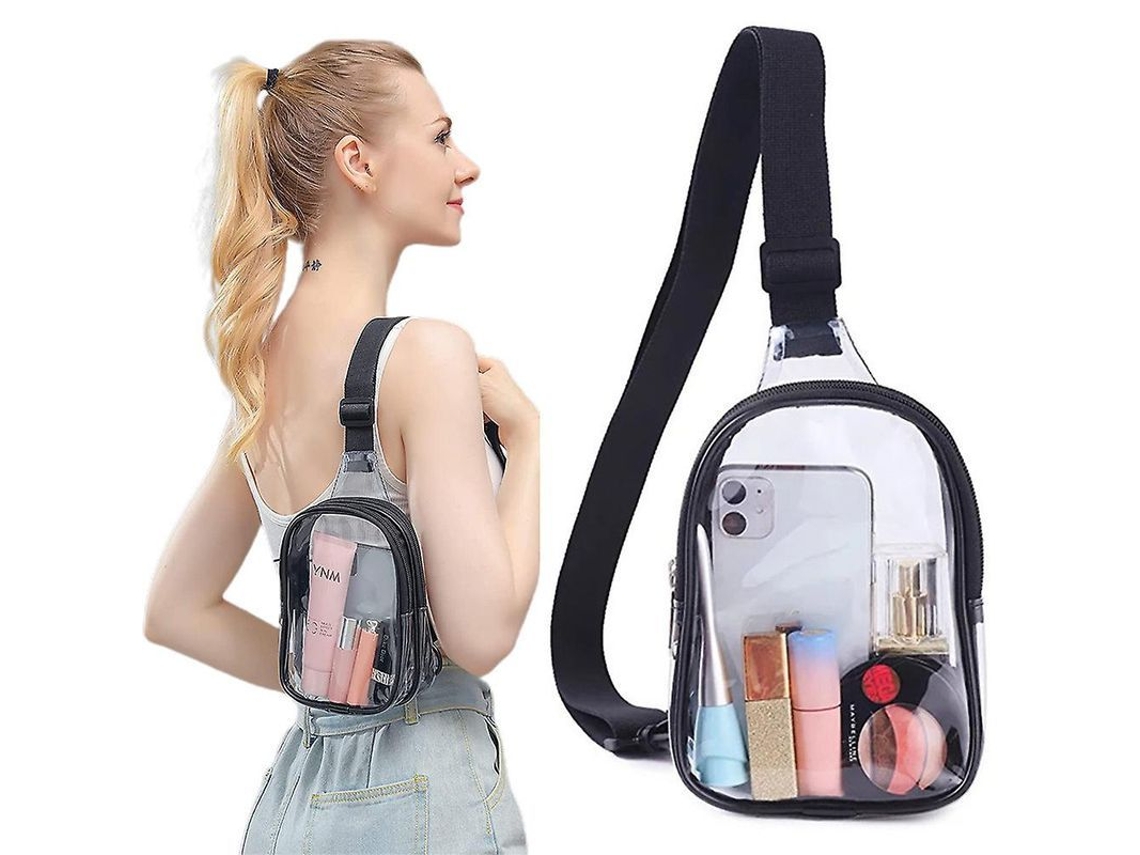 2026-bolsa Transparente Unisex Con Correa Ajustable Para Hombro O Cruzada Aprobada Para Estadios