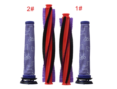 FilterTurbine-Rodillo de cepillo con barra, cepillo giratorio de 185Mm/225Mm para Dyson V6 Fluffy, V6 Animal, Dc58, Dc59, Dc59 Animal Complete Uk, ...
