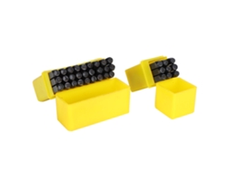 36pcs Herramienta De Punzón De Estampado Números(0-9) Letras(a-z-) Acero Alto Carbono 2cajas(3mm)