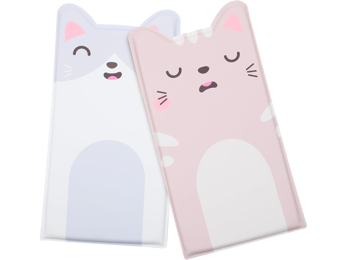 Juego de 2 pegatinas de pared autoadhesivas con forma de gato de CHABERLU para dormitorios.
