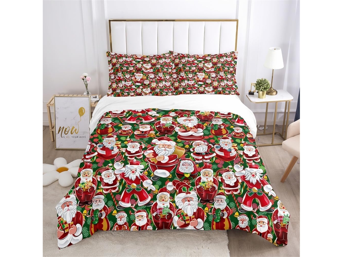 Juego Ropa Cama Niños Niñas Adolescentes Estampado Funda Nórdica Almohada Material Microfibra Juego 140x200 Cm