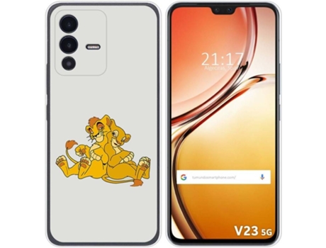 Carcasa para Vivo V23 5G TUMUNDOSMARTPHONE Dibujos Leones Multicolor