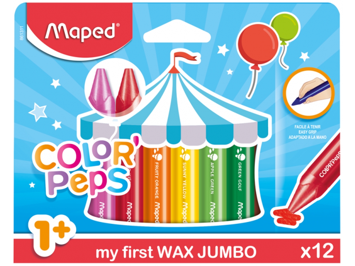 Caja de 12 My First Jumbo Maped Crayons
