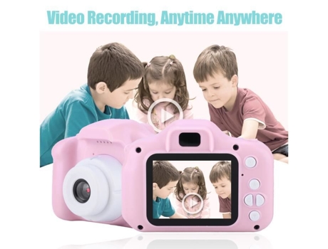Filmadora HD para niños Ips pantalla a color portátil rosa gran oferta