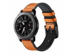 Correa De Cuero Y Silicona De Primera Calidad Gift4me Para Amazfit Active 3 Premium - Marrón / Negro