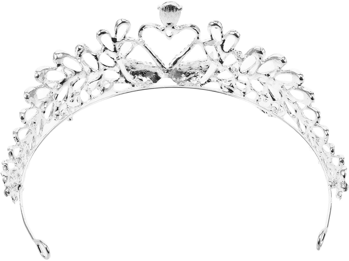 Diadème De Mariage Plateado Cristaux Motif Cœur Y Cygne Corona Pour Mujer Accessoire Coiffure