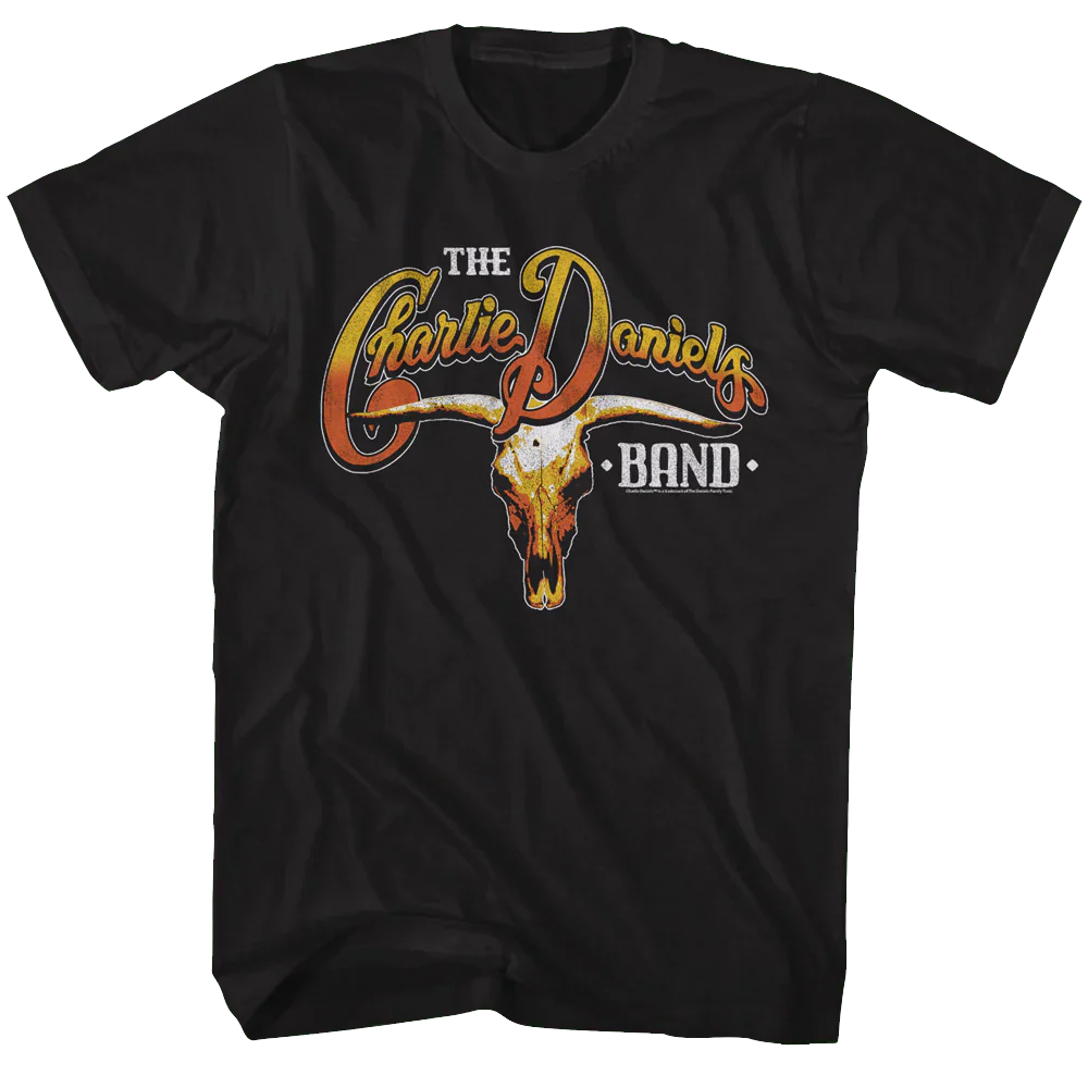 Charlie Daniels Band Skull And Logo T-shirt Unisex Rockinstone Size:l