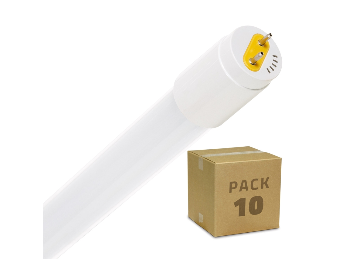 Tubo LED T8 G13 120 cm Cristal Conexión un Lateral 18W 120lm/W (Pack 10 un)