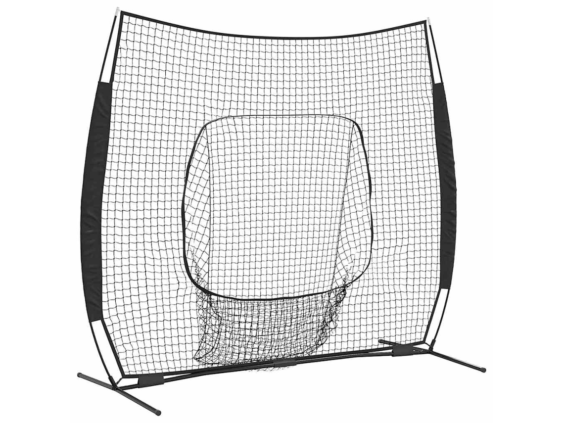 Balón de béisbol y sóftbol Vidaxl, poliéster negro (250 x 106 x 209 cm)