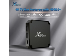 Caixa De Tv Inteligente X96mini Android 11.0 Amlogic S905w2 4k Uhd Wifi Doble Banda Con Control Remoto