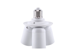 Adaptador de bombilla E27 a E27, portalámparas 3 en 1, divisor de casquillo para luminaria Truyuety