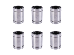 6x Lm25uu 25mmx40mmx59mm Double Side Rubber Seal Linear Motion Ball Bearing Bushing