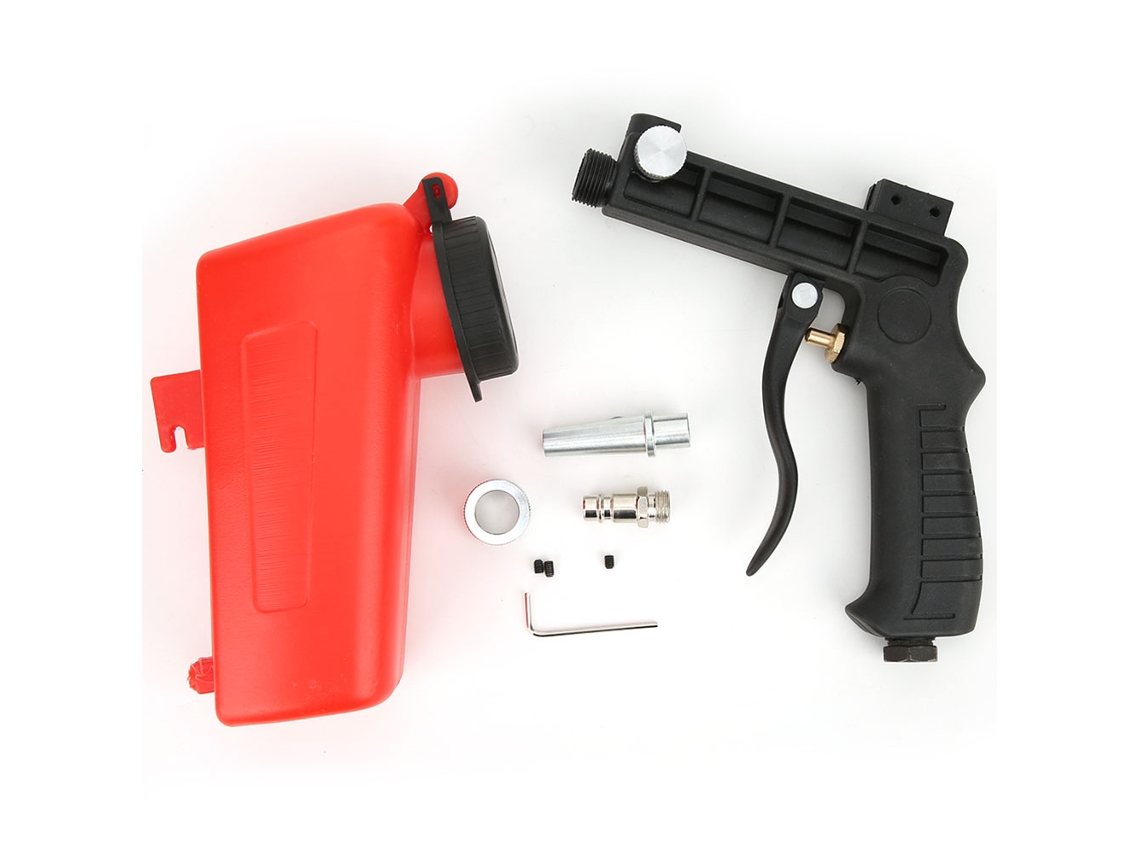 Pistola Neumática Portátil De Chorro De Arena Con Entrada De Aire De 1/4 De Pulgada Para Eliminación De Óxido Y Pulido.