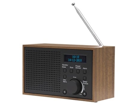 Denver Dab-46Dark Gray Analógico Digital Internet Radio Negro Marrón