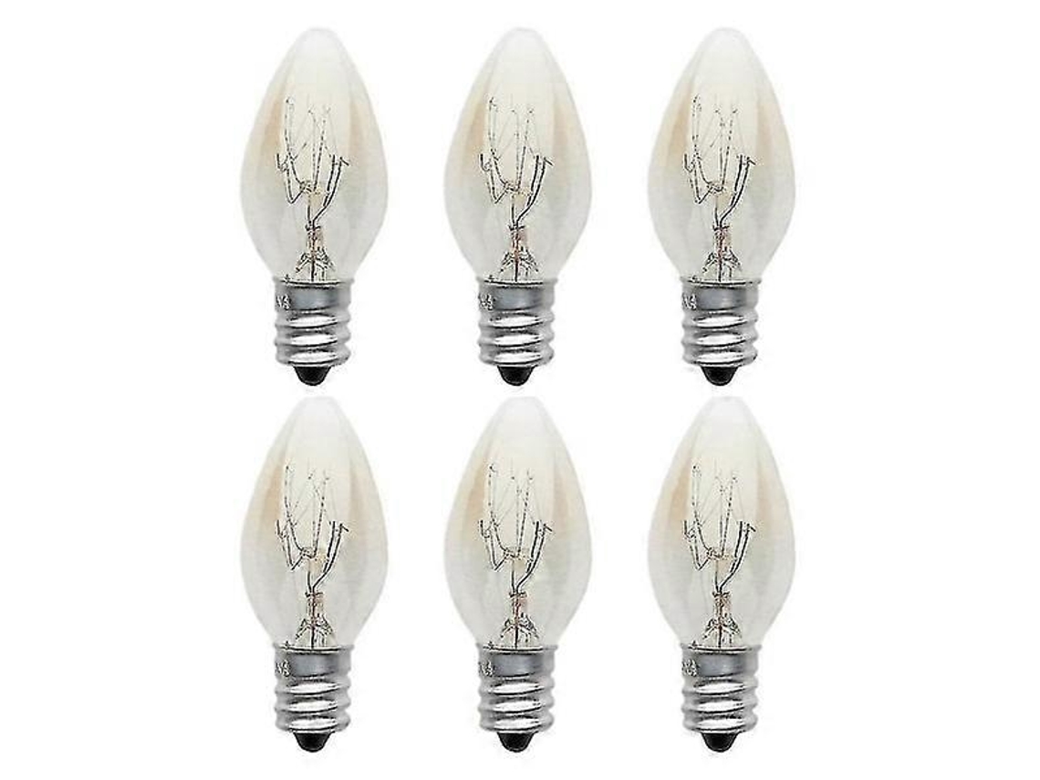 Rebe-10 Bombillas E12 220-240v 10w C7 Incandescente Transparente 2700k Luz Cálida Filamento De Tungsteno Para Hogar Azul Marino