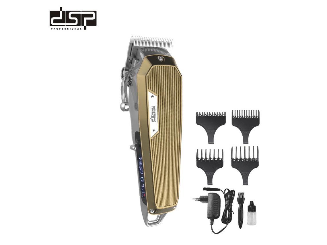 (dourado, Recarregável Via Usb) Conjunto De Máquina De Cortar Cabelo Elétrica Profissional Para Cabelos Estilosos