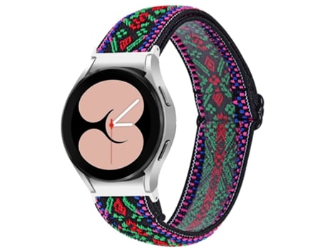 Correa de tela tejida tejido elástico ajustable para Samsung Galaxy Watch4 Active 40mm/44mm/Watch4 Classic 42mm/46mm - h