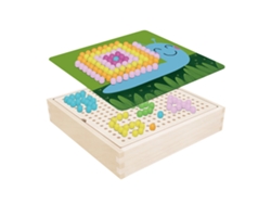 Ats-juguete De Madera Con Hongos Para Niños Juego Educatsivo De Tablero Para Cultivar La Imaginación Jardín Colorido