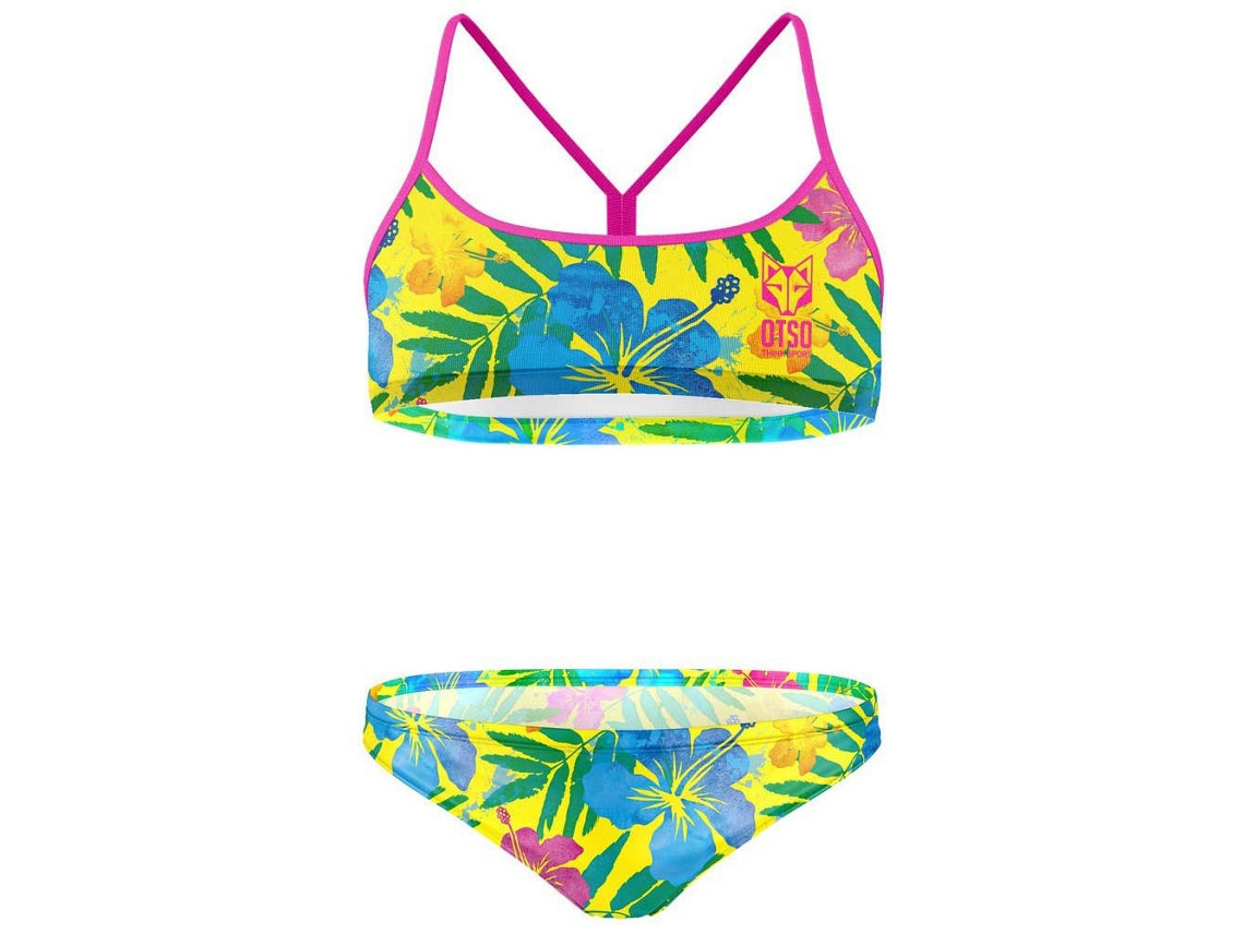 Bikini Floral Amarelo L Mulherotso