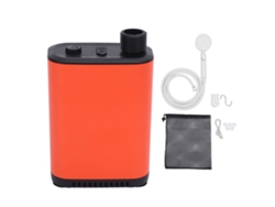 Cabezal de ducha portátil recargable con bomba eléctrica de 2600 mAh, a prueba de fugas, para camping, senderismo, playa y uso al aire libre.