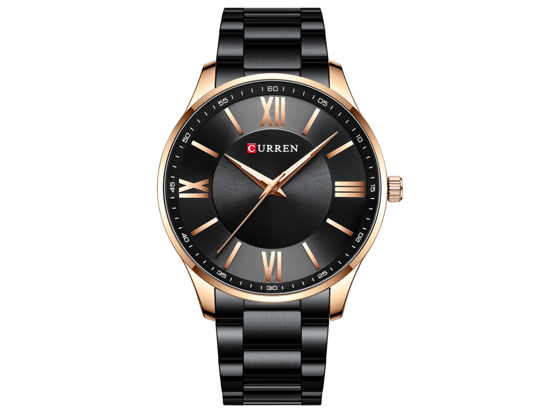 Reloj De Pulsera Cronógrafo Multifuncional De Cuarzo Para Hombre Curren 8383, 3atm, Acero Inoxidable.