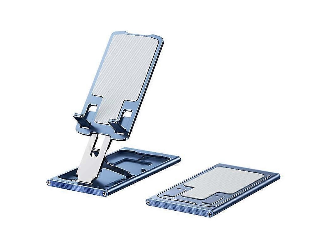 Soporte portátil plegable de aluminio para teléfono celular, ideal para trabajar en el escritorio y leer.