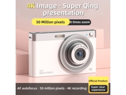 (blanco, Solo Cámara) Cámara De Nivel Básico De 50 Megapíxeles Con Lente Zoom Y Ultra Alta Definición 4k.