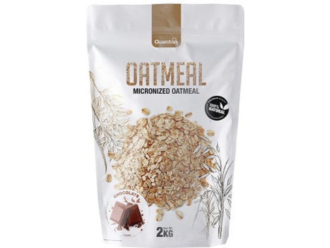 Harina De Avena Con Sabor - 2 Kg Crema De Chocolate Y Avellanas Quamtrax