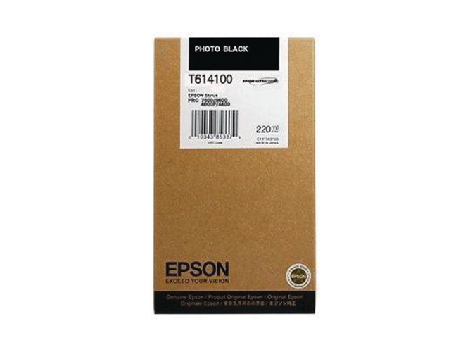 Cartucho de tinta original EPSON, T6141 220 ml , Negro foto, C13T614100