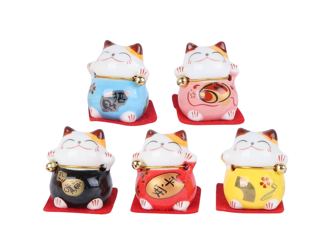 Gato De La Suerte, Riqueza, Coche Japonés, Fortuna, Estatuas Chinas, Figuras Fengshui, Bienvenida, Suerte, Neko Maneki
