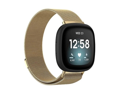 Pulsera para Fitbit Versa 3 / Fitbit Magnetic Milano Watch Band Dorado VENISYMLIS