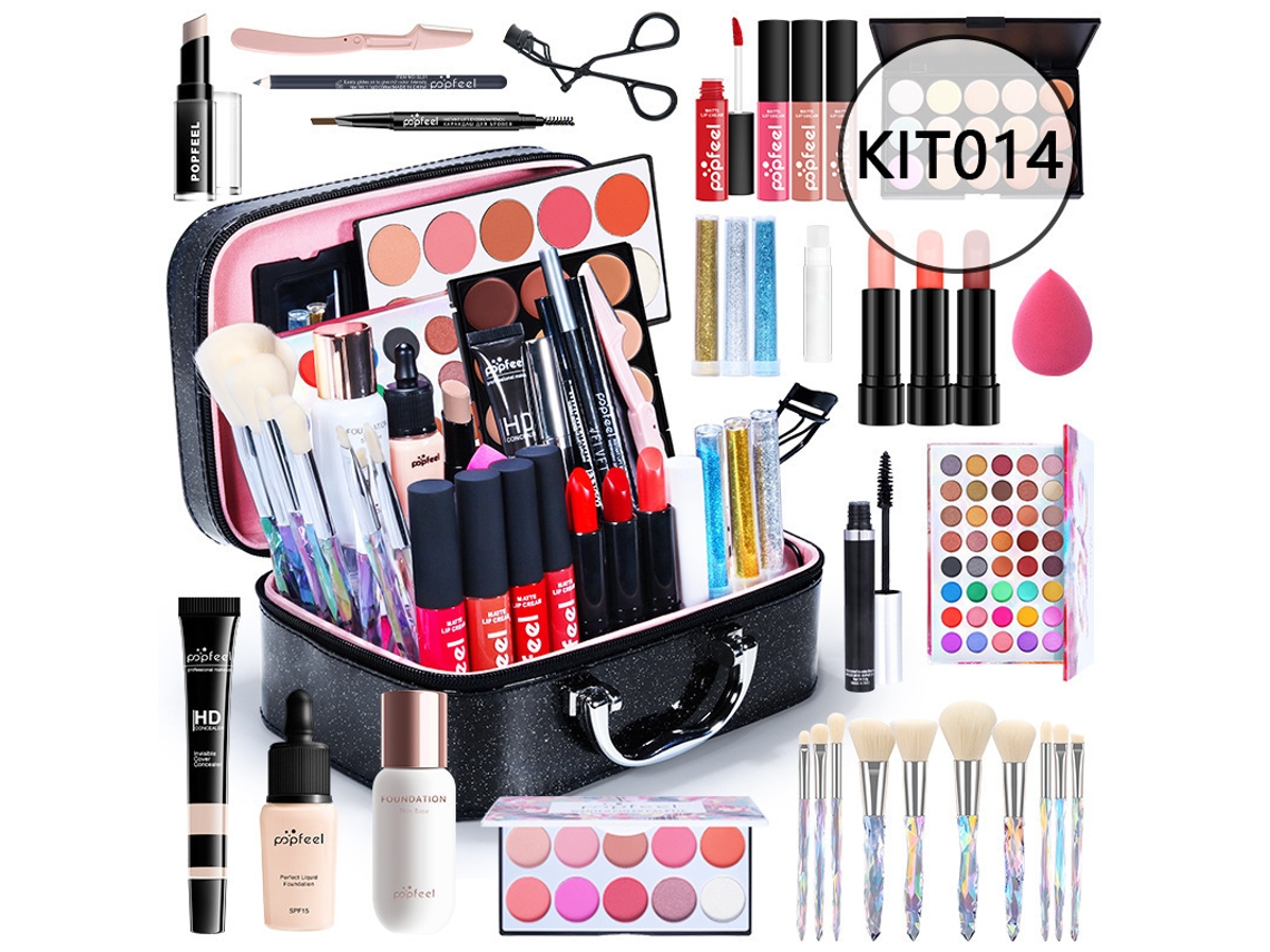 Caja sorpresa del kit de maquillaje multifuncional | Kit de maquillaje básico esencial para mujeres, que incluye: