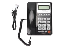 Teléfono Fijo Con Cable Kxt8001cid Con Identificador De Llamadas Y Pantalla Lcd Para El Hogar, La Oficina Y El Hotel - Negro