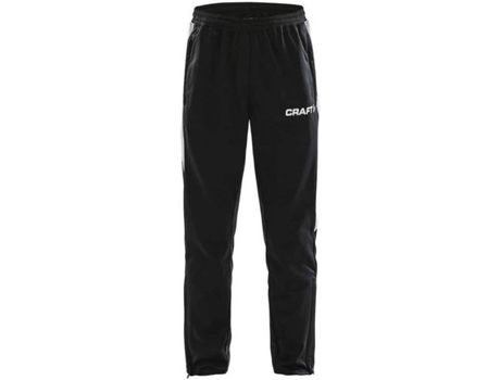 Pantalones para Hombre CRAFT Pro Control Negro para Fútbol (122 - 128 cm)