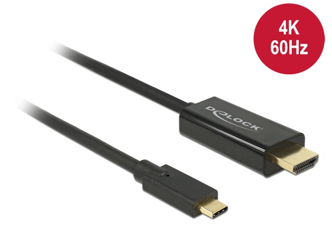 Adaptador DELOCK 85292 USB C HDMI Negro 3 m