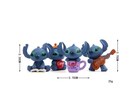 Muñeco GAATPOT 6Pcs/Lot 3-5Cm Disney Action Toy Figures Lilo Stitch Doll Mini Stitch Figure Micro Landscape Doll Decoration Toys Christmas Gift