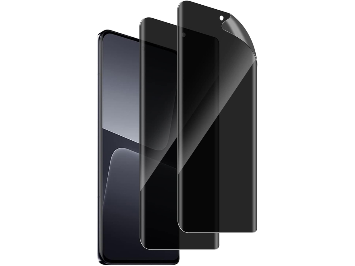 Conjunto de Protectores de Pantalla Antiespião Privacidade Filme Flexível Antiriscos Sem para Xiaomi 13 Pro HONGWE. Piel Sintética (2un)