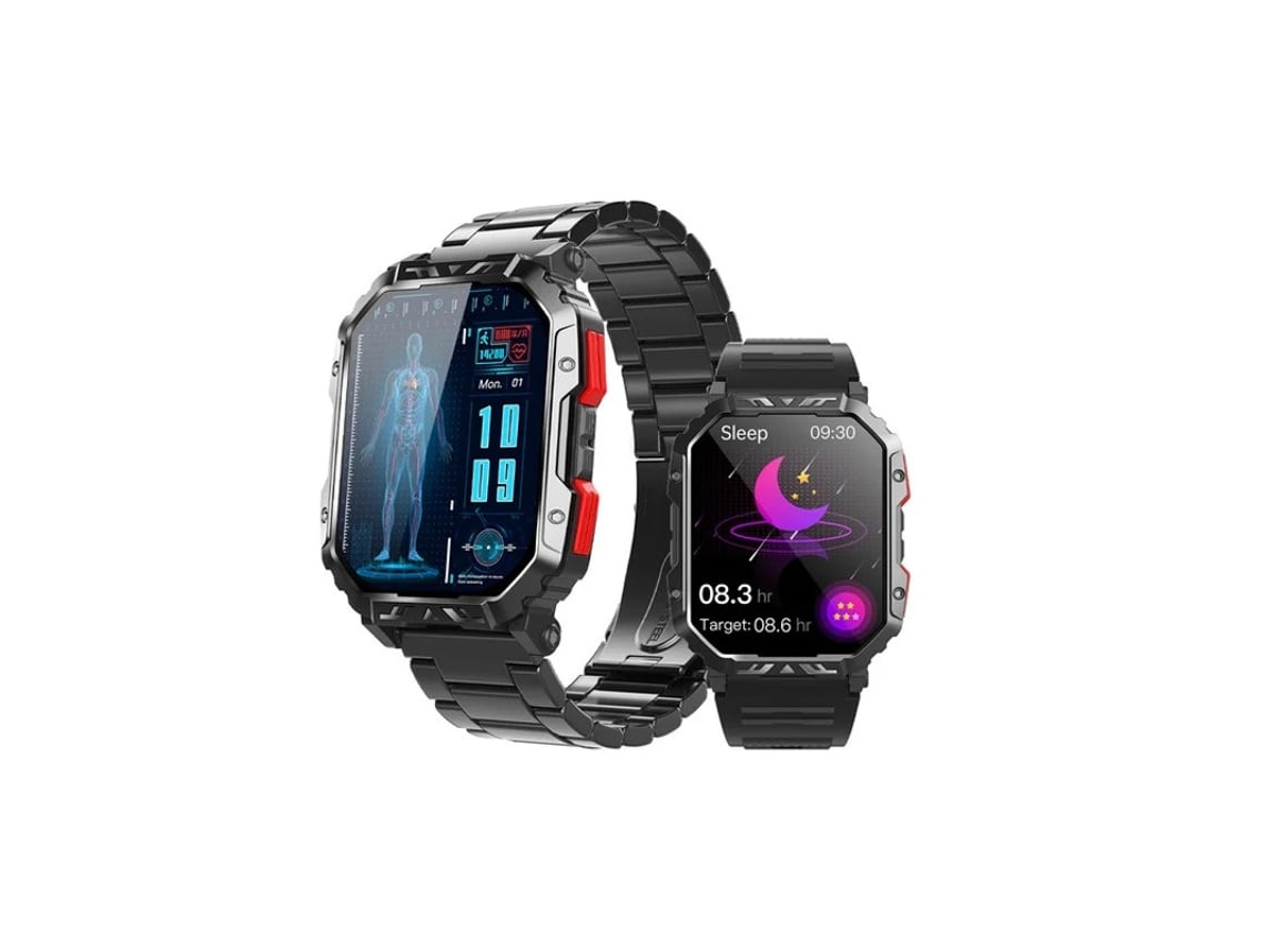 Reloj inteligente Bestvite F407 para hombre, con Bluetooth, llamadas, para exteriores, resistente al agua, color negro