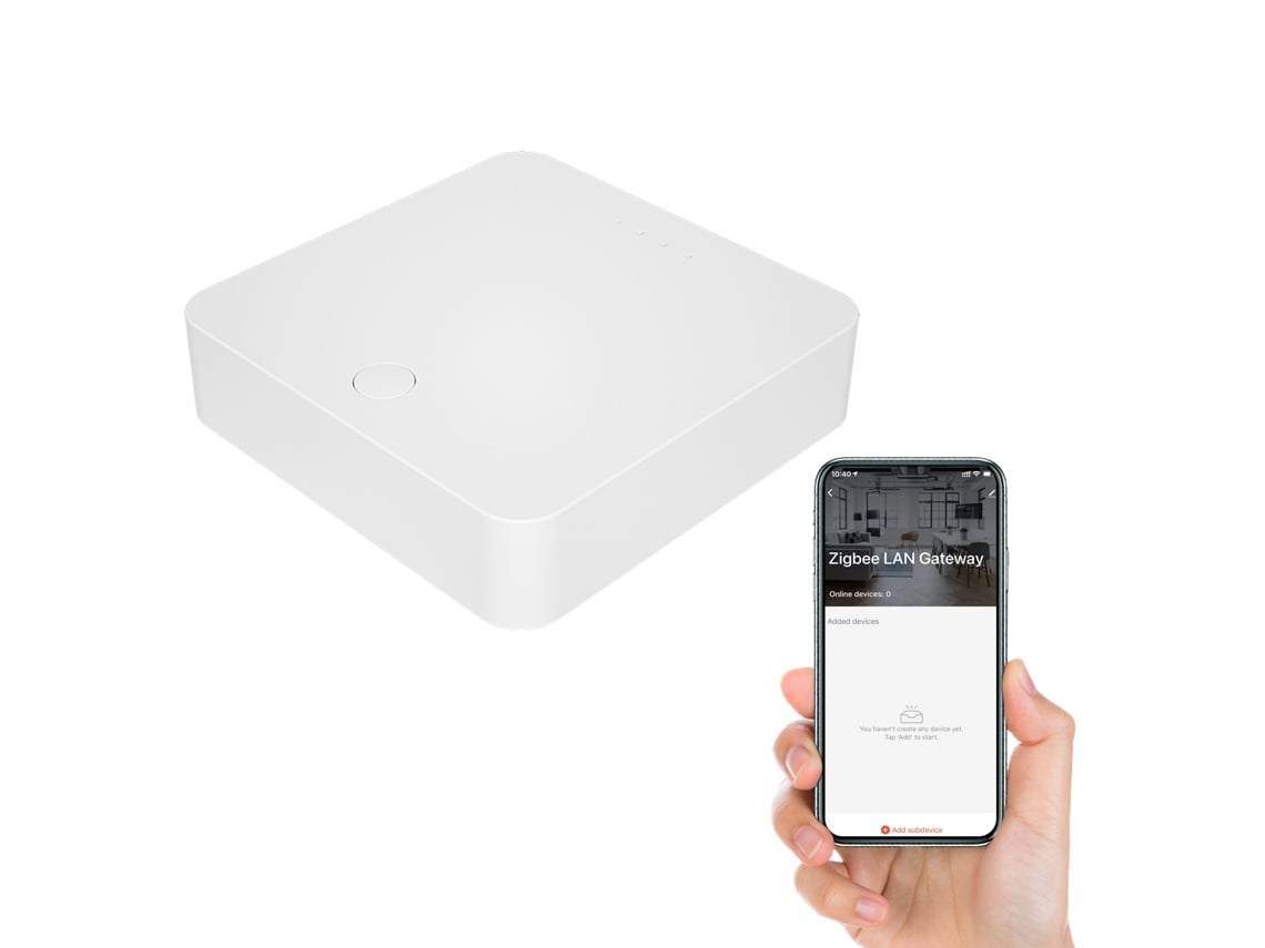 Veloriskku-gateway Zigbee Smart Home Hub Com Cabo Lan Controle App Enlace Multi-dispositivo Temporizador