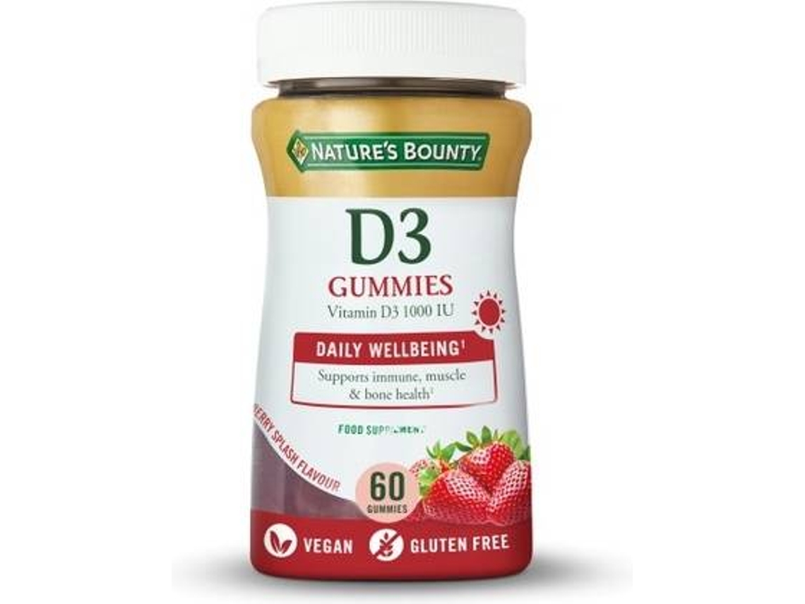 Complemento Alimentar NATURE'S BOUNTY Gomas De Vitamina D (60 unidades)