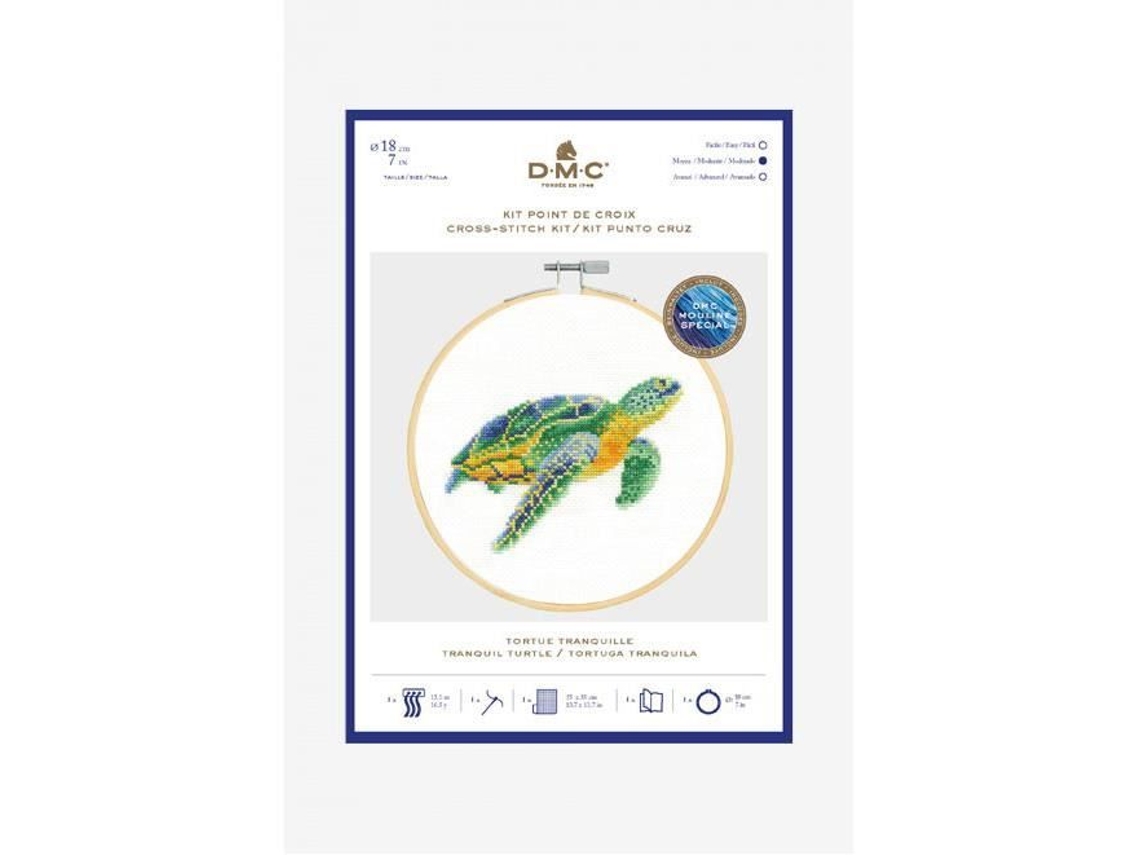 Kit de punto de cruz de tortuga silenciosa