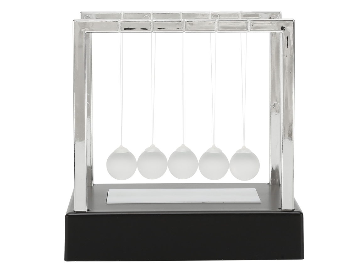 El Péndulo De Newton, Con Su Pelota Mecedora Luminosa, Es Un Juguete De Mesa Que Alivia El Estrés Y Sirve Como Decoración.