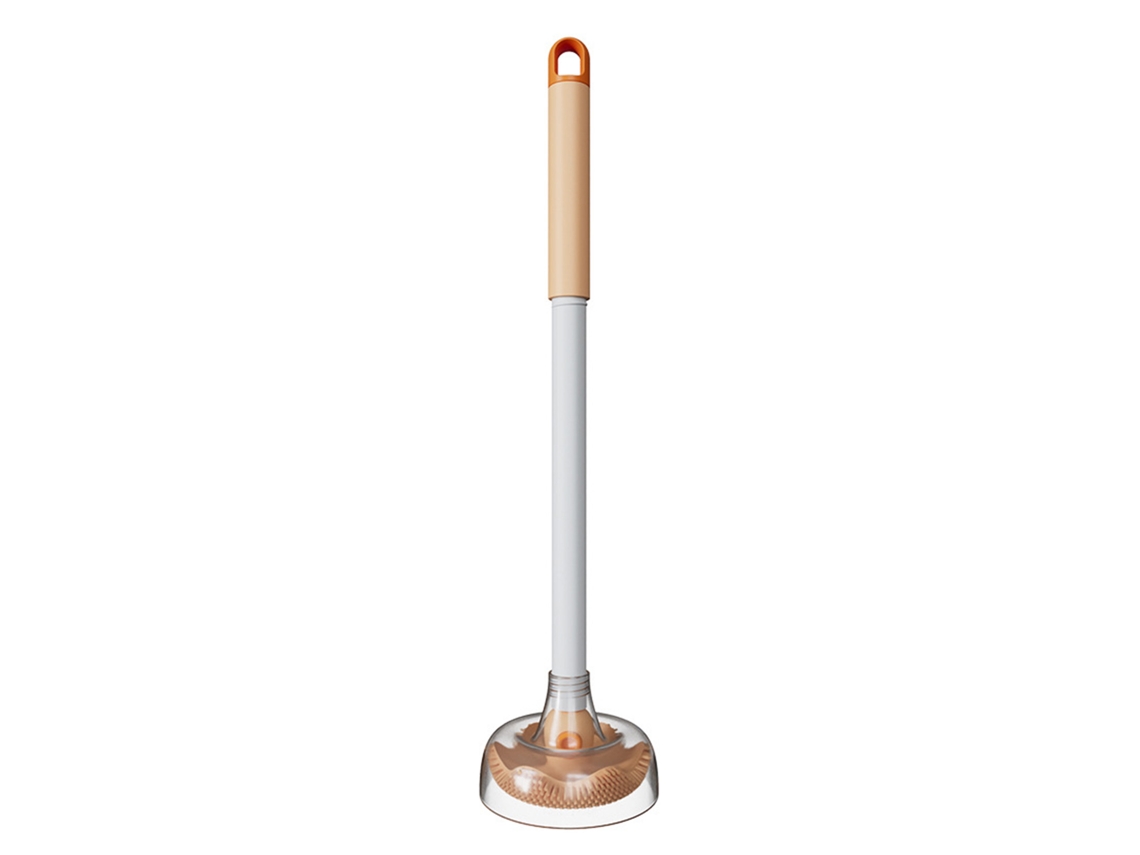 Cepillo de inodoro TPR, cómodo y ergonómico, para el hogar, para colgar en el baño.